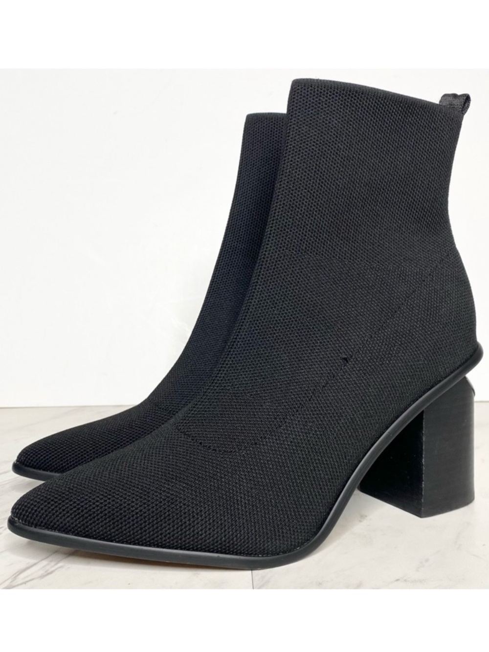 Steven Steve Madden Nikia Pointy Toe Black Bootie 10M